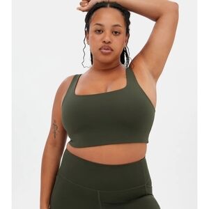 Girlfriend Collective Deep Green Sports Bra